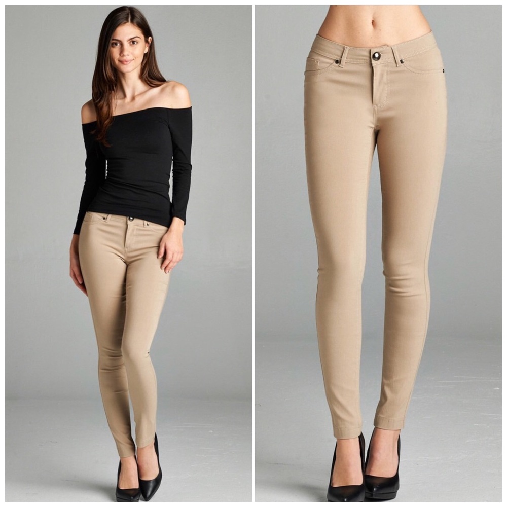 ❗️CLOSING SALE❗️ New Khaki Ponte Skinny Pants